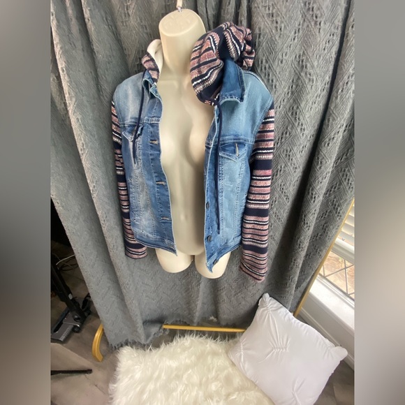 Wallflower Jackets & Blazers - Hooded Jean Jacket